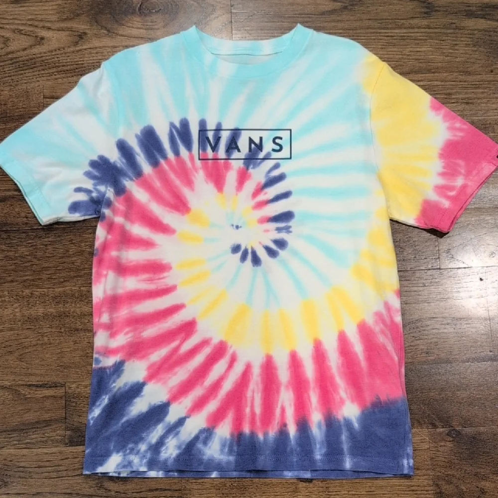 Kids unisex Vans tie dye short sleeve tshirt size M(10/12)
